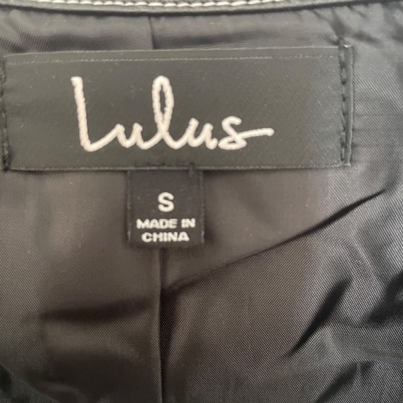 Lulus Black Vegan Leather Belted Jacket - Picture 6 of 8